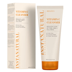 InstaNatural Vitamin C Cleanser hand-application demonstrates potential for even tone