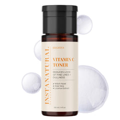 Pour action of InstaNatural Vitamin C Toner showing even distribution for application
