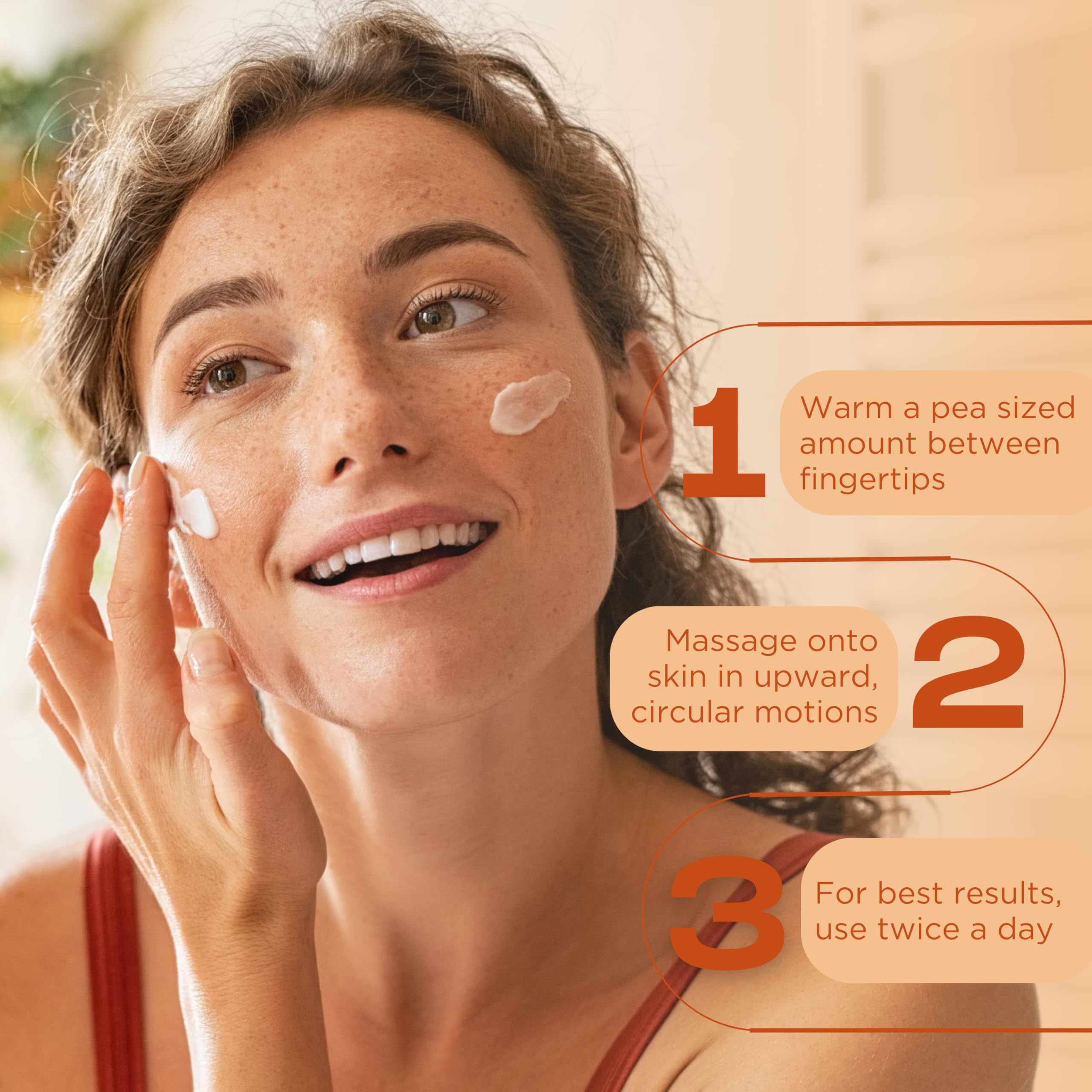 InstaNatural Vitamin C Moisturizer ingredients featuring botanicals and antioxidants.