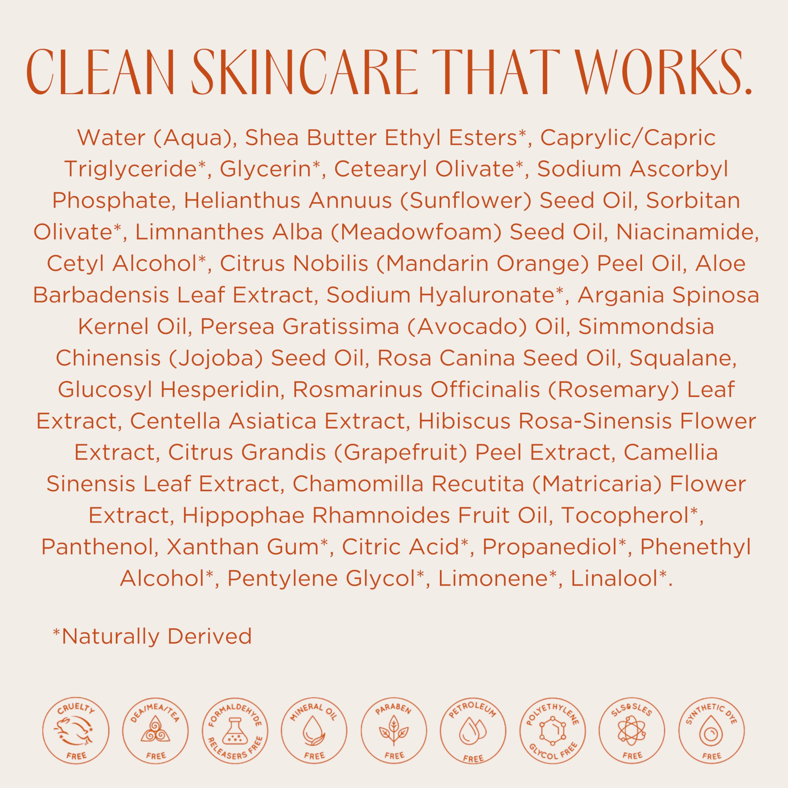 InstaNatural Vitamin C Moisturizer application close-up demonstrating smooth spread and hydration.