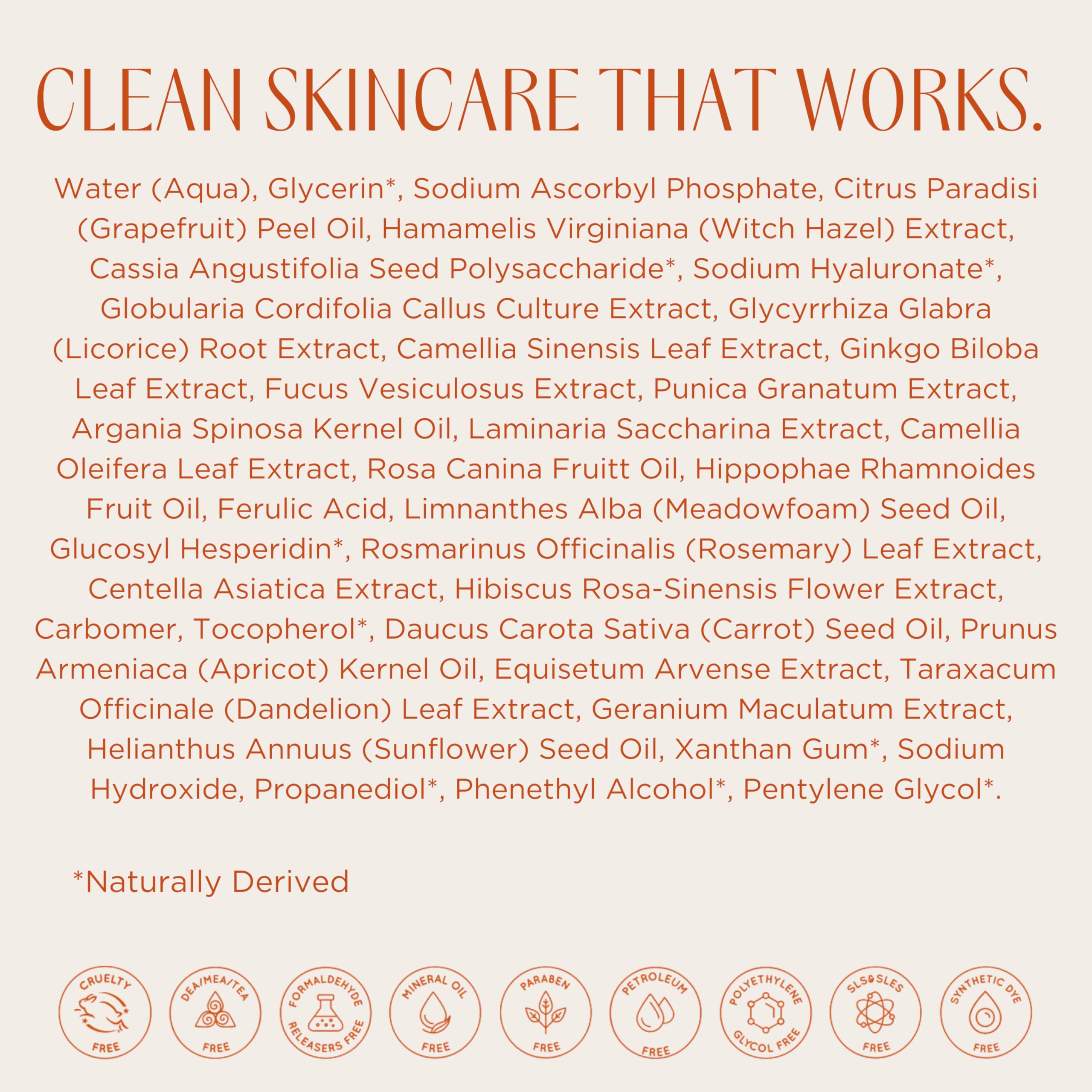 InstaNatural Vitamin C Serum packaging materials highlight sustainability