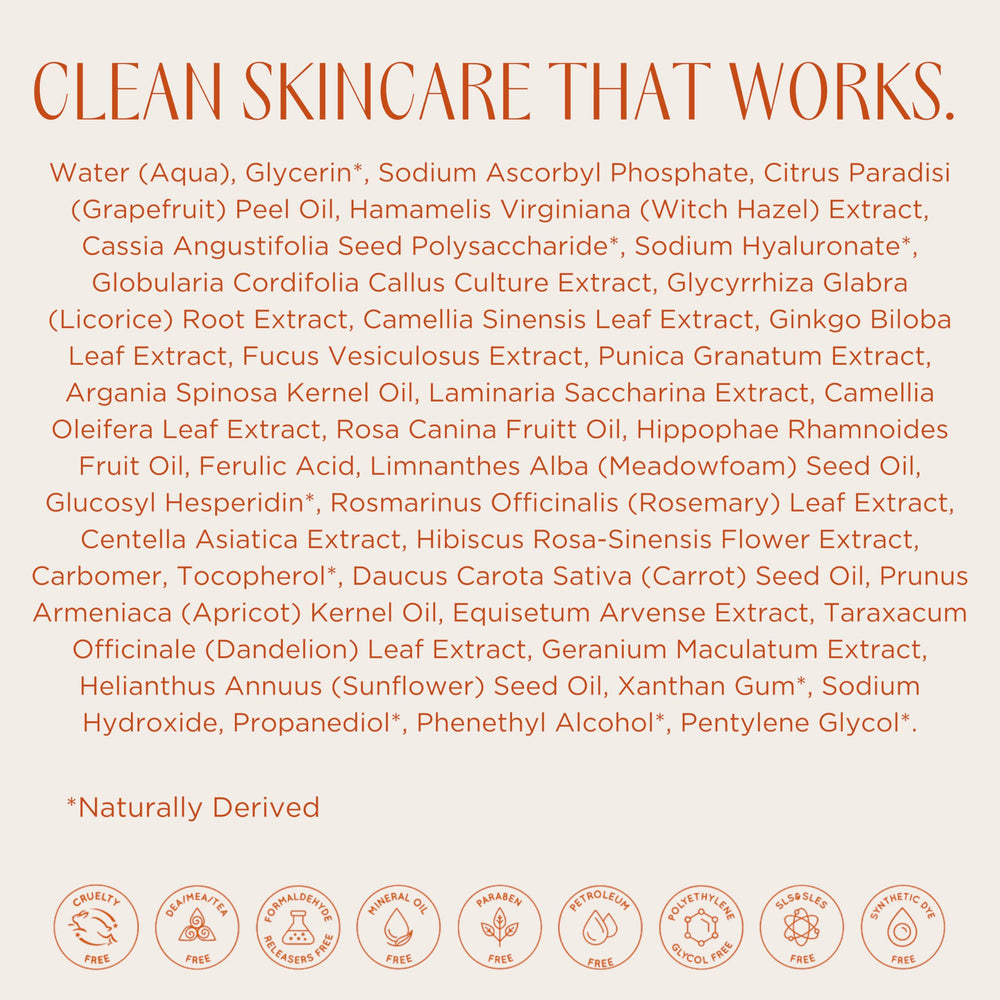 InstaNatural Vitamin C Serum packaging materials highlight sustainability