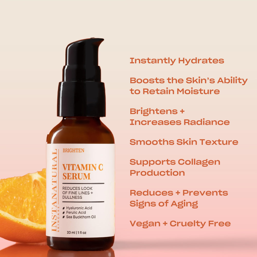InstaNatural Vitamin C Serum sea buckthorn oil illustration