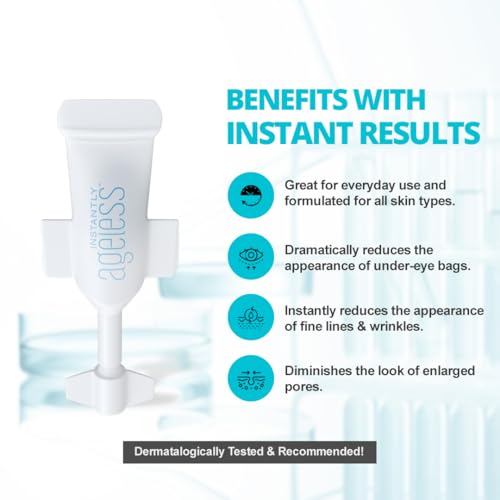 Instantly Ageless brightening glow shot suggests refreshed, awake-looking eyes.