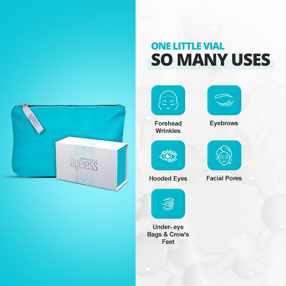Instantly Ageless bottle emphasizes brightening hydration for refreshed eye contour.
