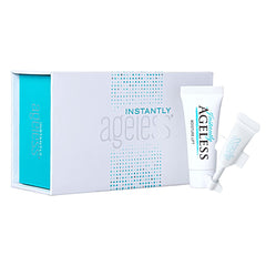 Instantly Ageless eye bag remover vials illustrate quick puffiness reduction for a refreshed look