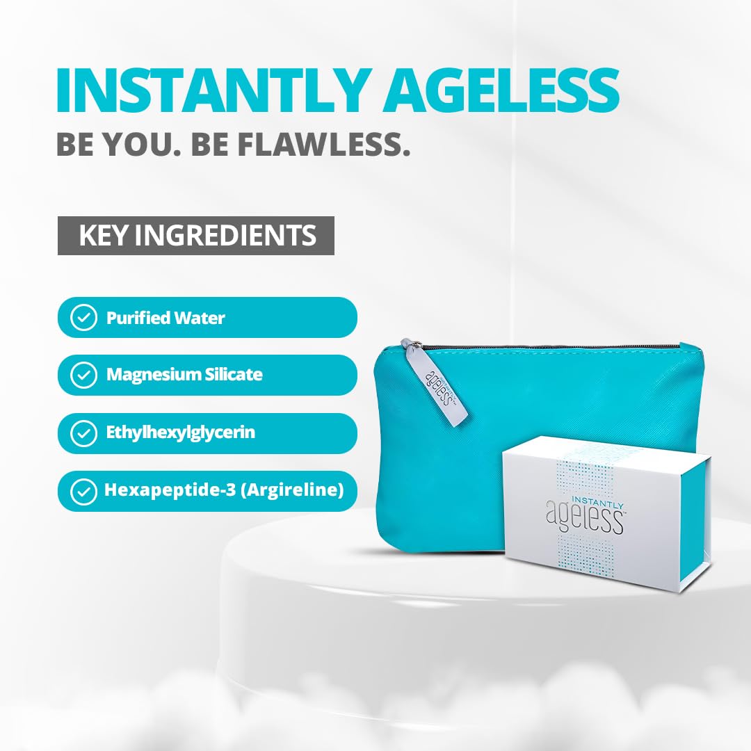 Instantly Ageless anti-aging cream closeup highlights wrinkle reduction potential around eyes.