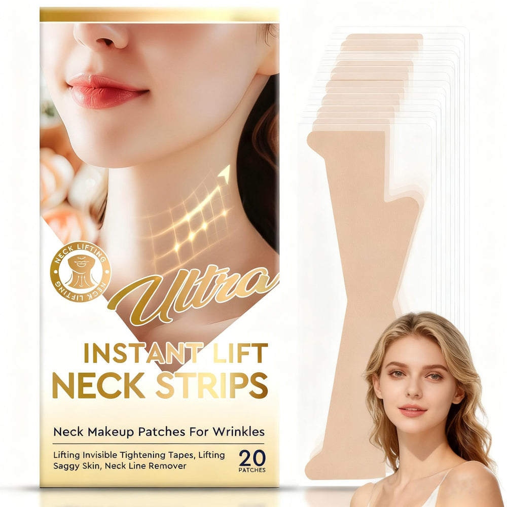 InstrumenteNrw Neck Lift Tape packaging shows a 20-patch box for smooth neck.
