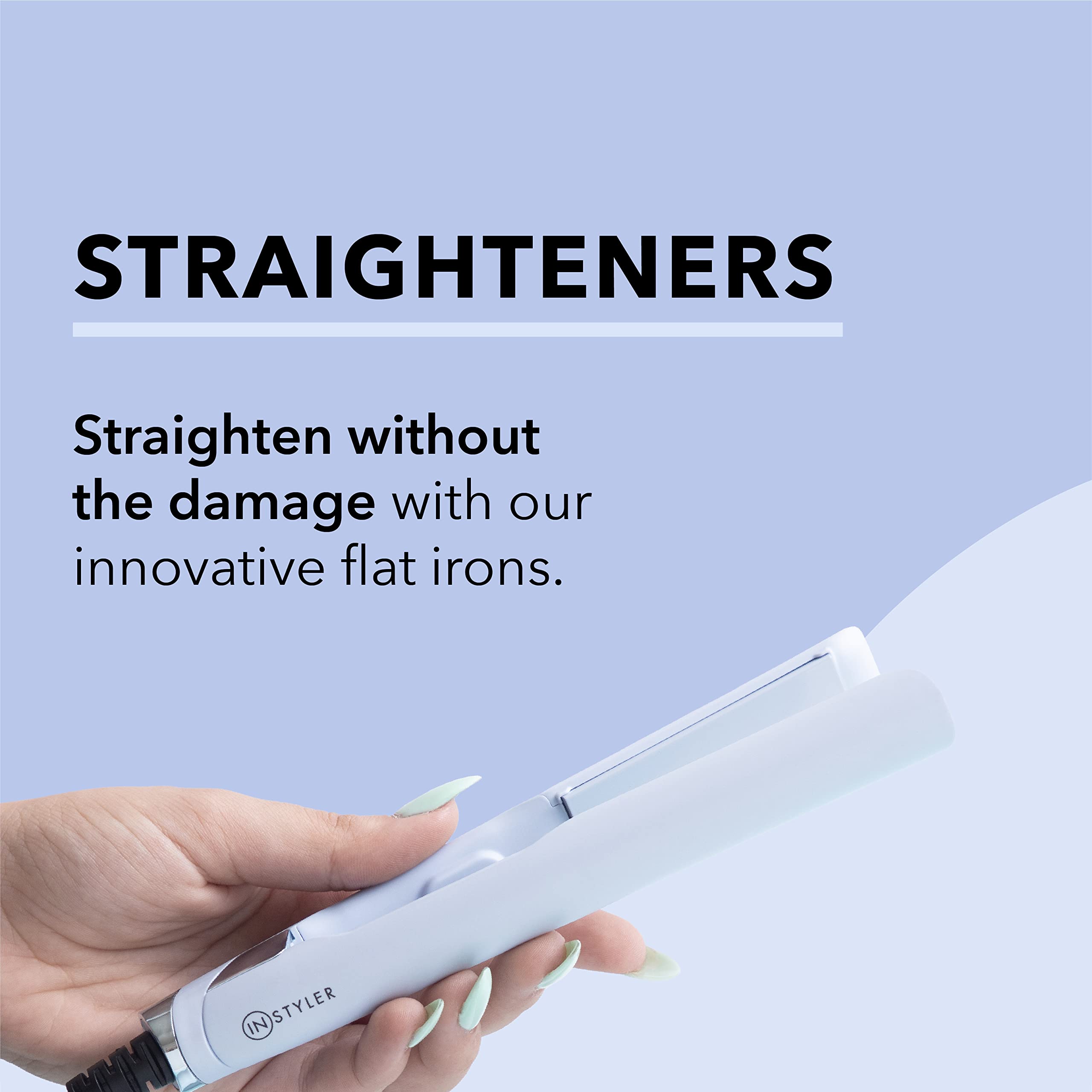 InStyler Freestyle easy-glide-bristles minimize snagging during styling.