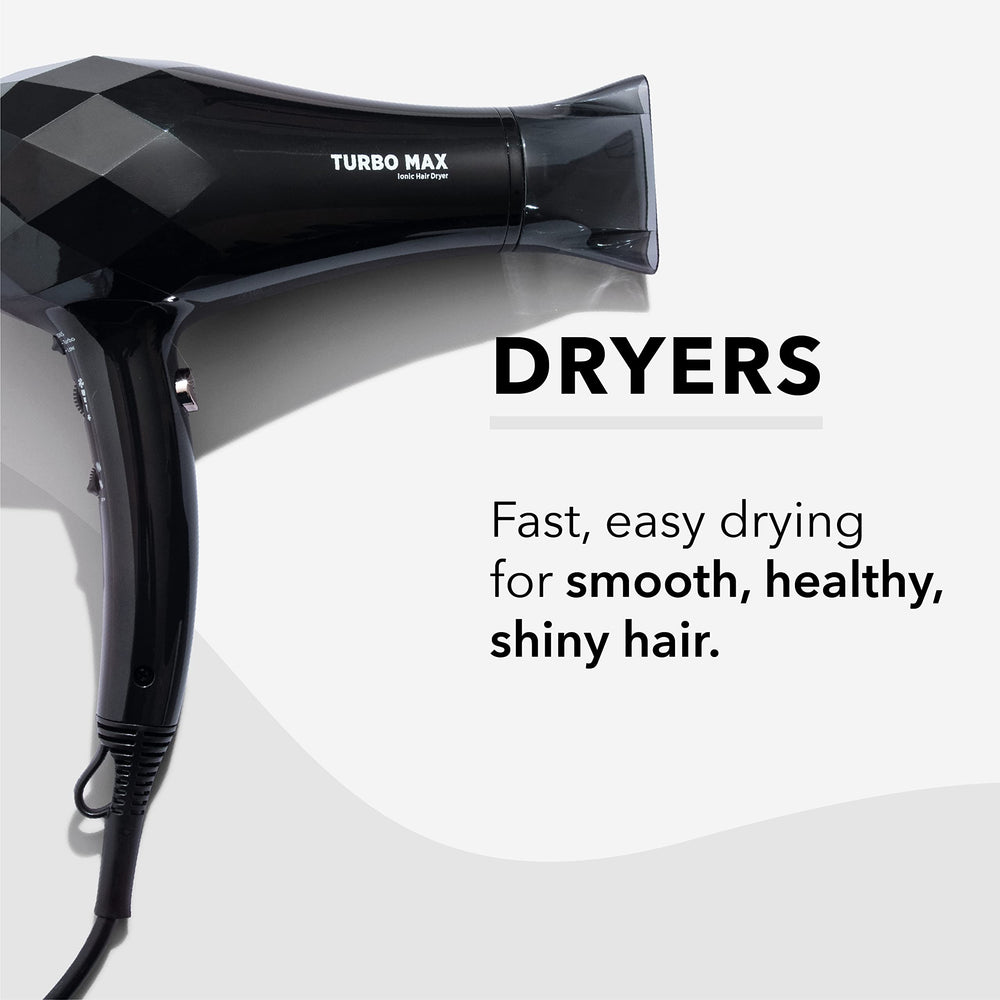 InStyler Turbo MAX Ionic Dryer travel-friendly design for easy styling on the go
