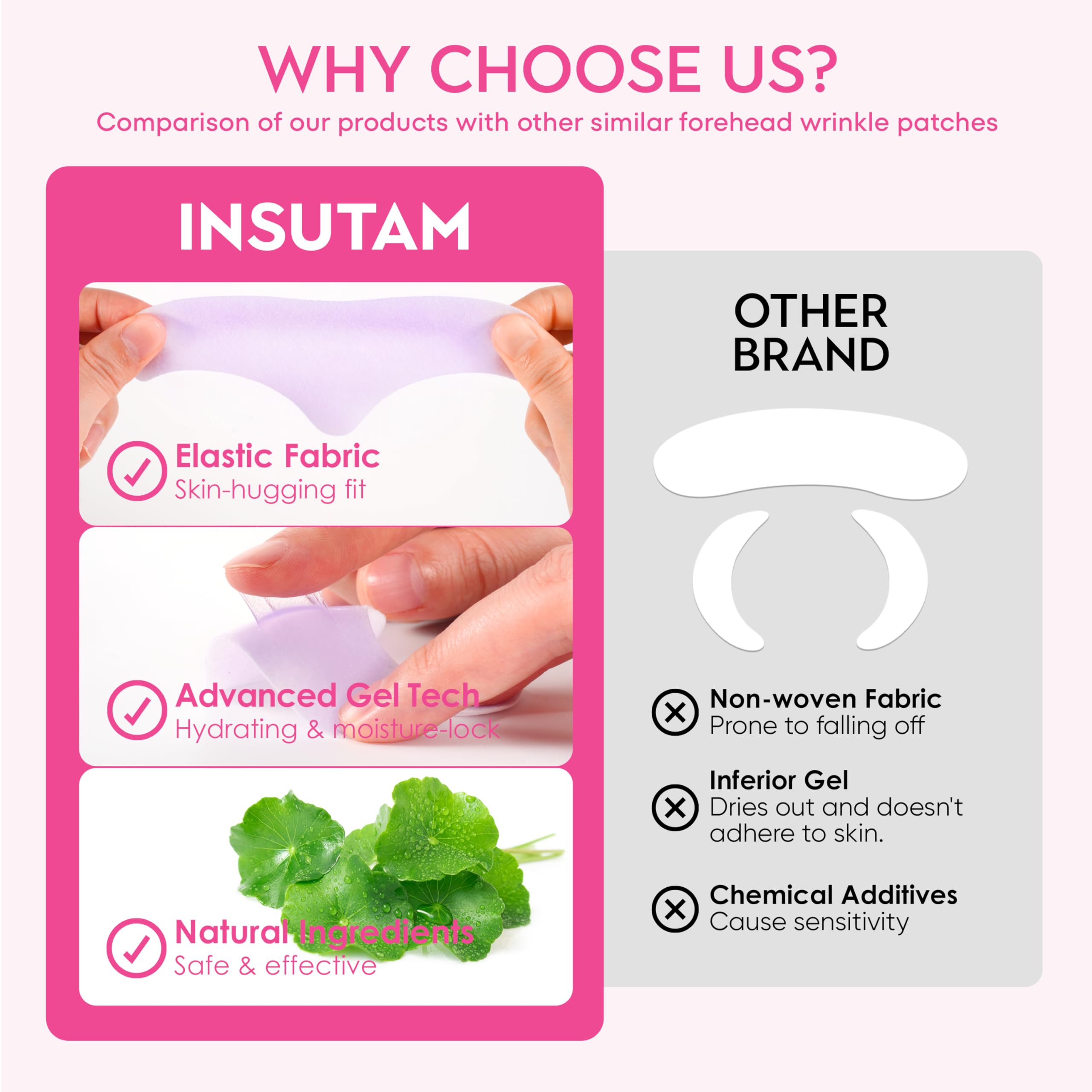 Insutam facial patches beside bed fit into a gentle overnight routine.