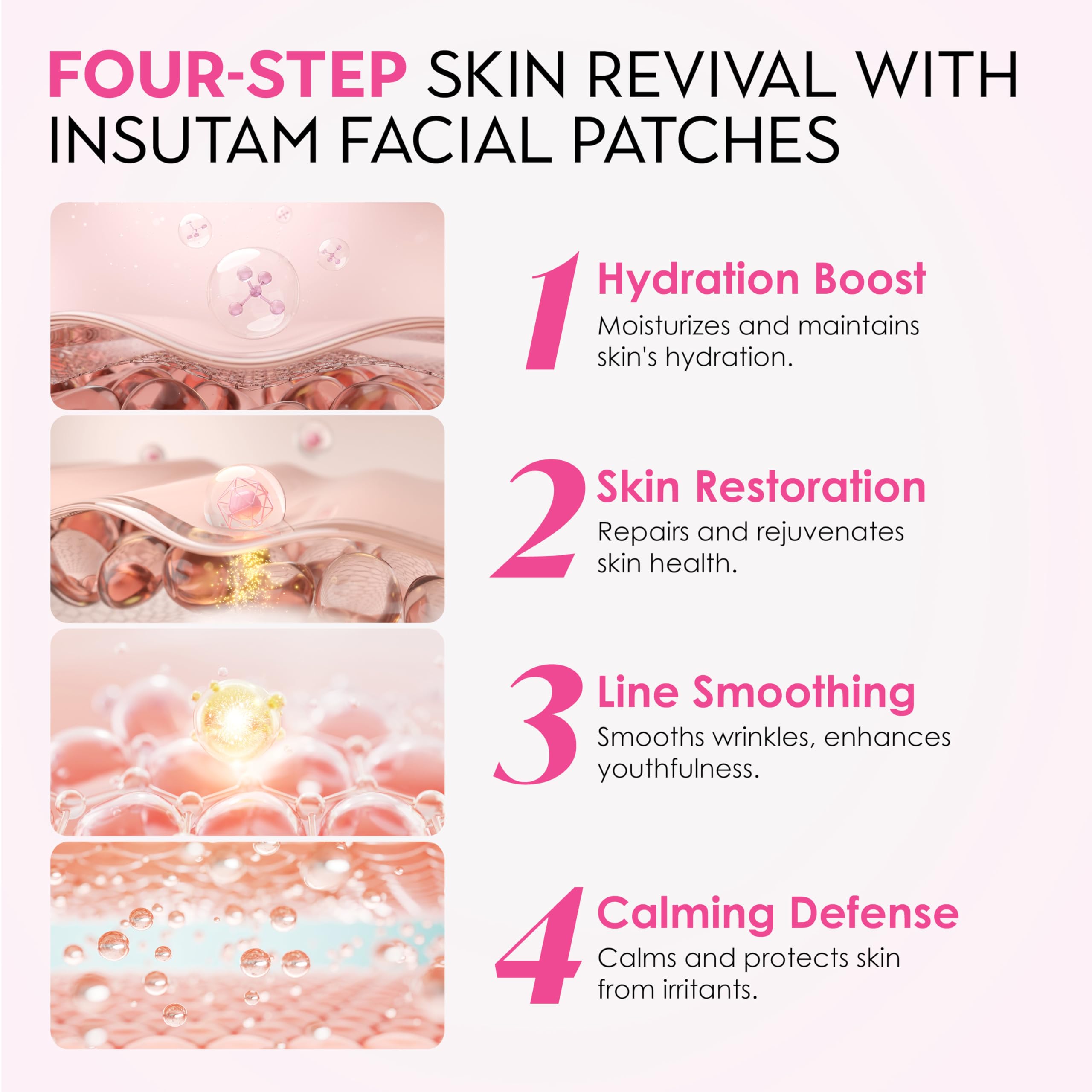 Insutam Forehead Patch close-up showing patch placement for smoother skin