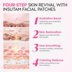 Insutam Forehead Patch close-up showing patch placement for smoother skin