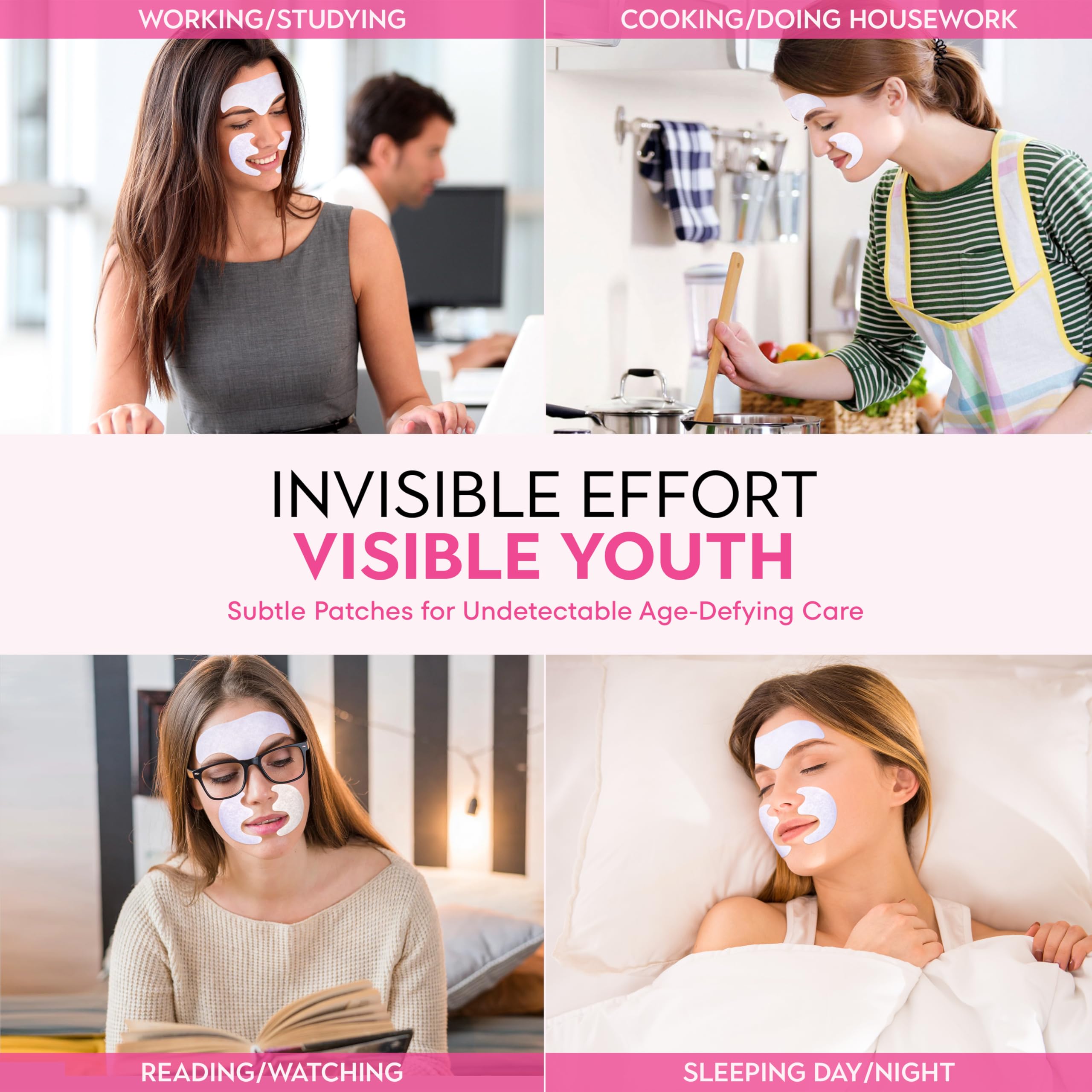 Insutam overnight-lift patches demonstrate hydration for plumper-looking skin by morning.