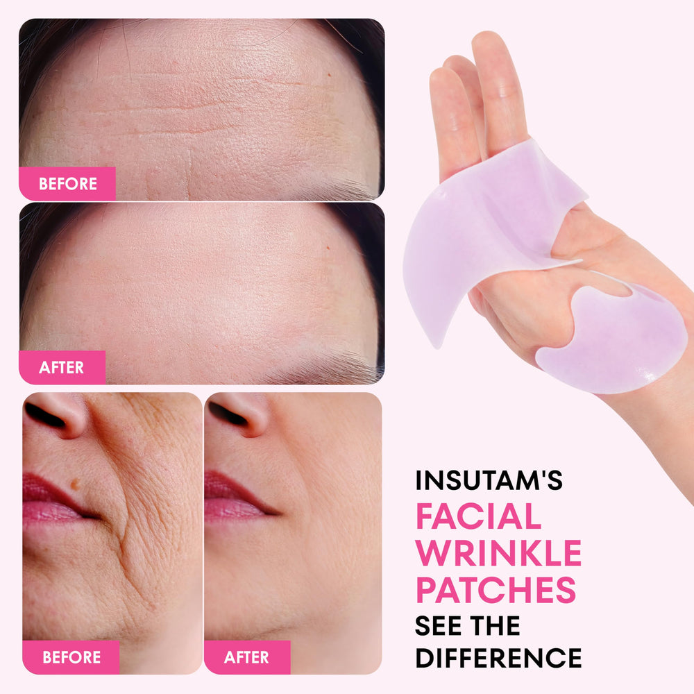 Insutam Night-time patch on skin showing overnight renewal
