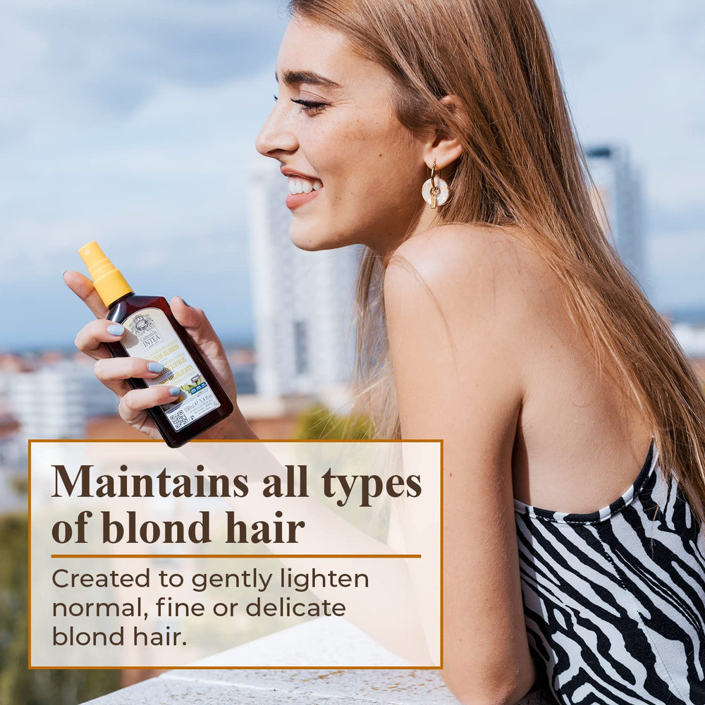 Intea Camomila spray applied to hair for gradual lightening