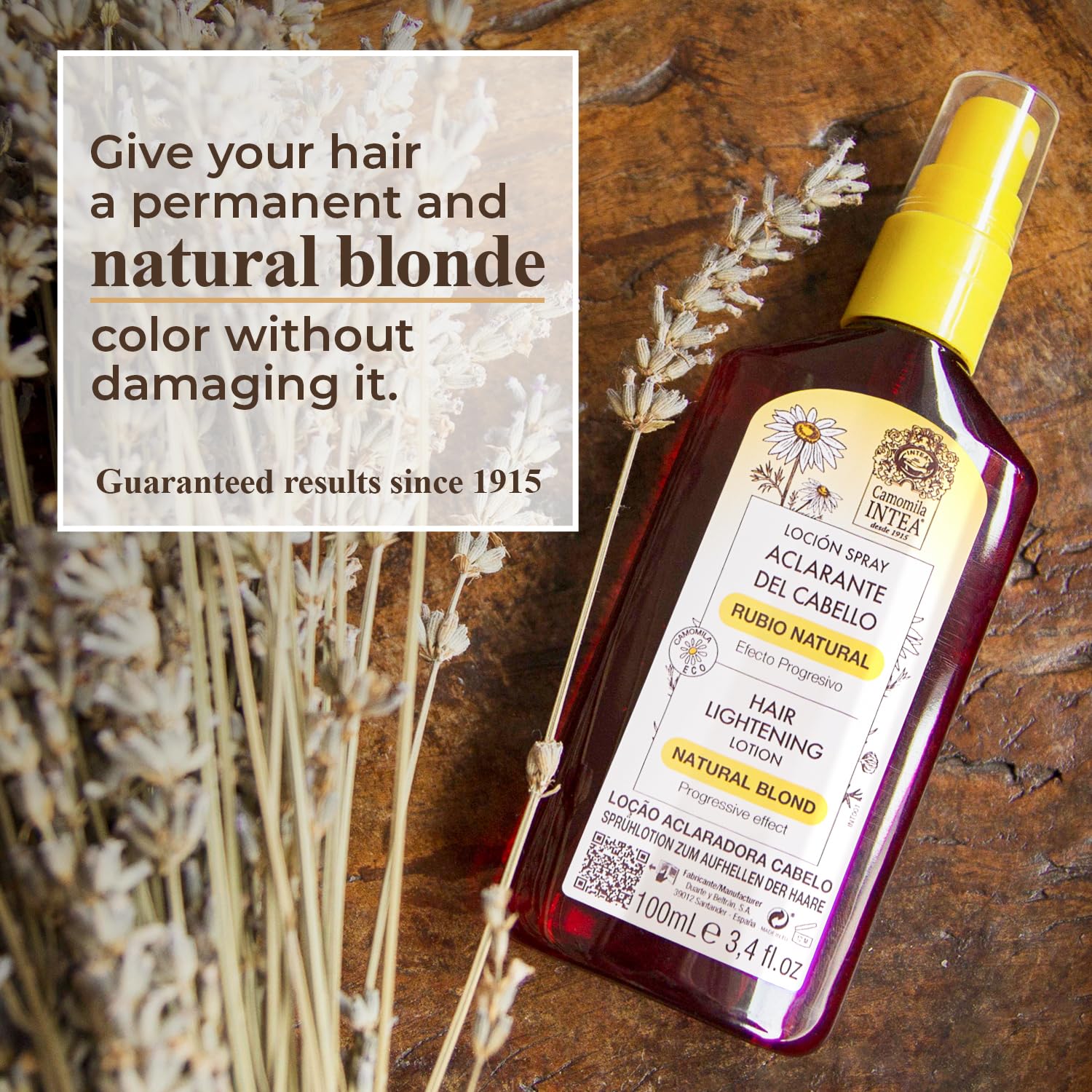 Intea Camomila Blonde Spray chamomile extract visual for natural lightening