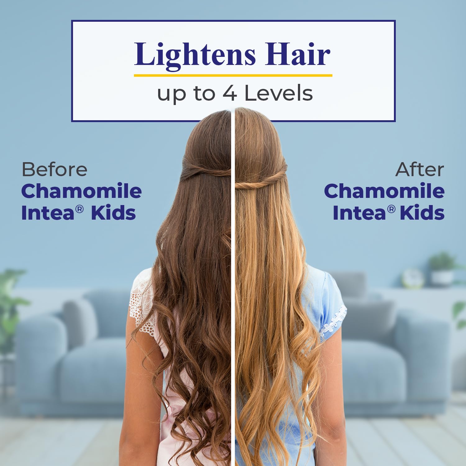 After shampoo, applying the spray on damp hair shows easy routine for gradual lightening.