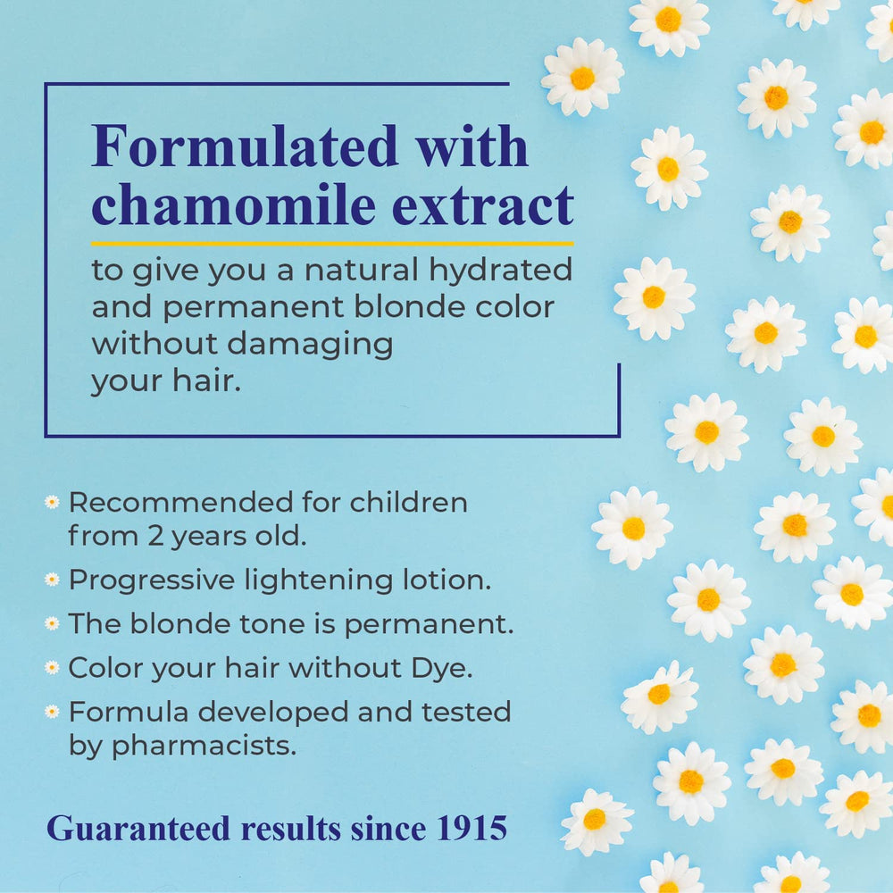 Intea Camomila Kids Hair Lightener spray on hair demonstrates easy application after shampoo.