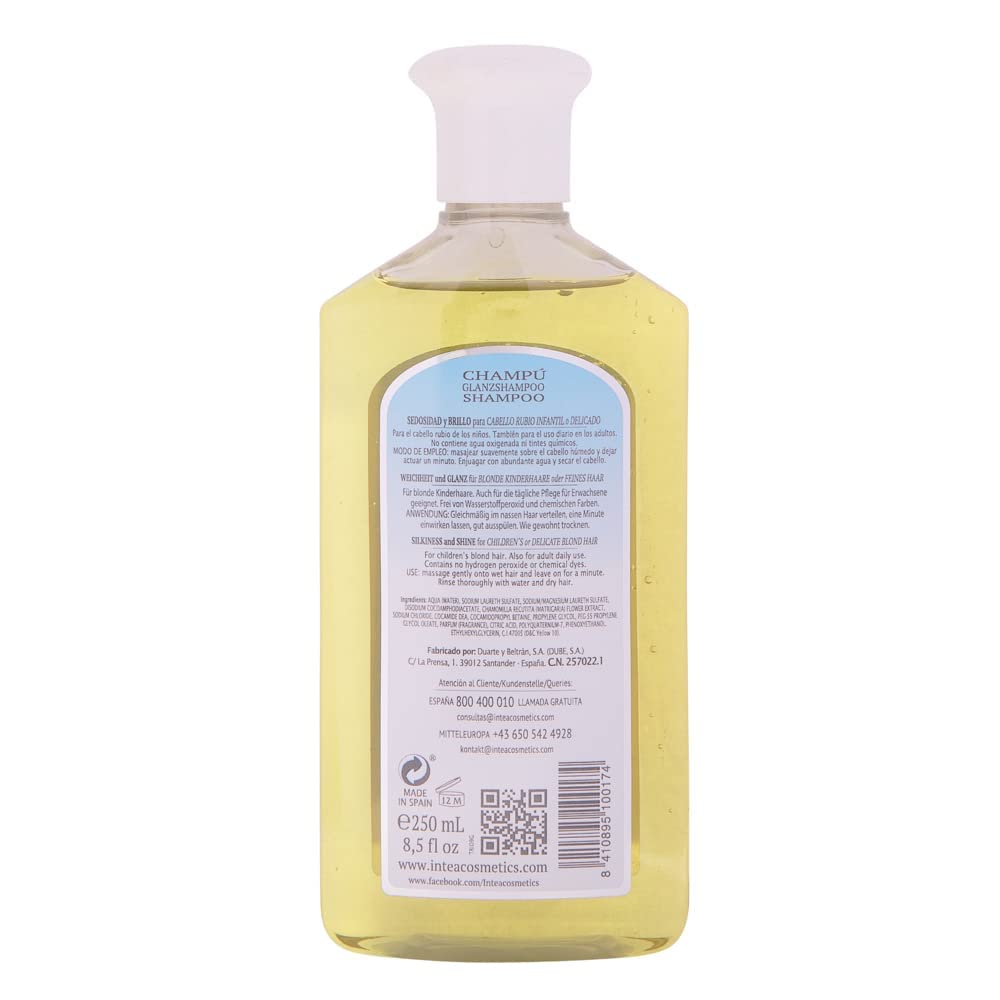 Intea Camomila Kids Shampoo daily-use routine for healthy-looking hair