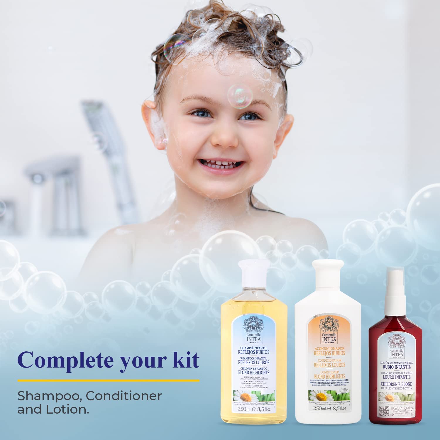 Intea Camomila Kids Shampoo gentle formula with skin-friendly feel