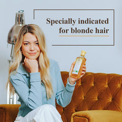 Intea Chamomile Shampoo foam lather demonstrates easy daily cleansing.