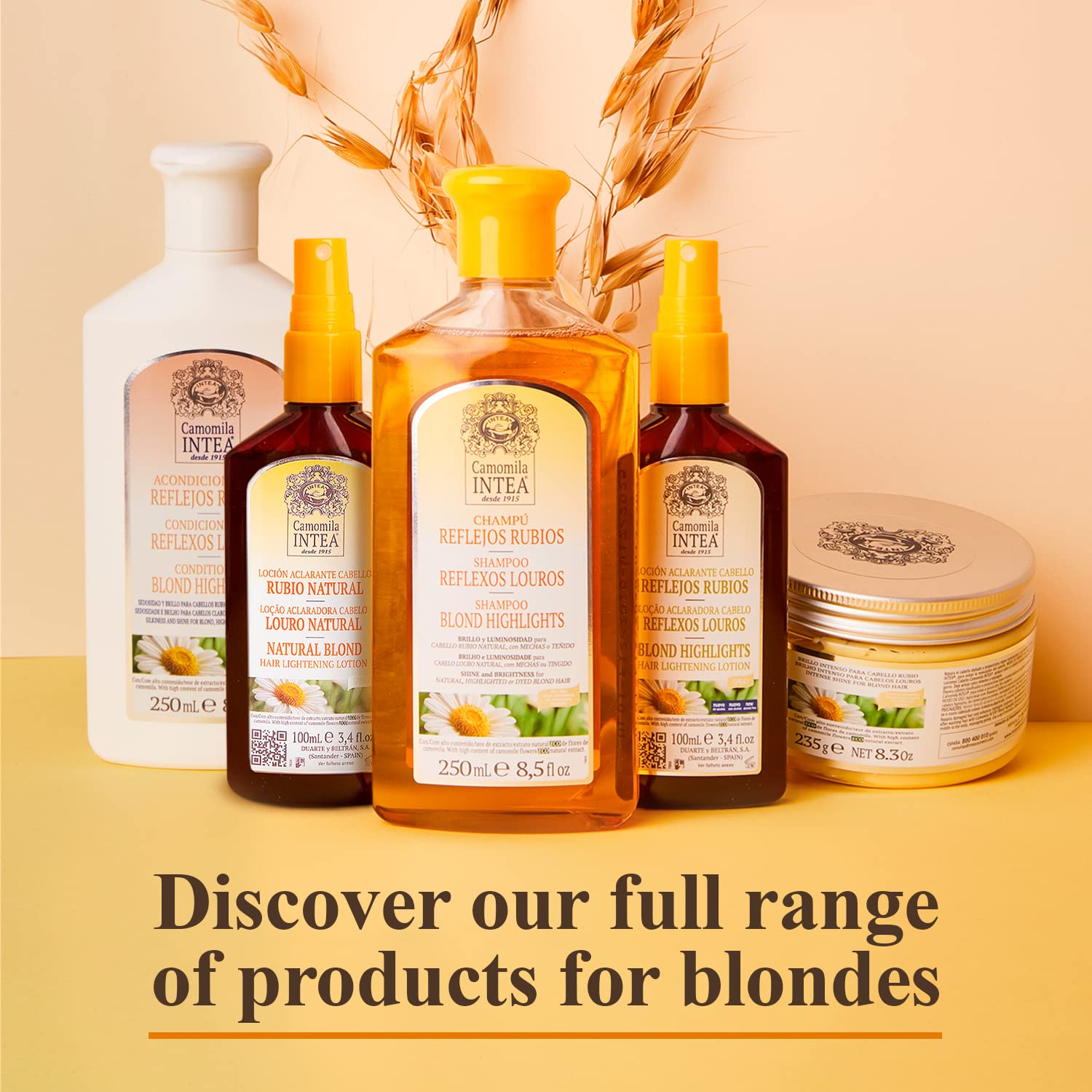 Family-friendly use of Intea Chamomile Shampoo for adults and kids.