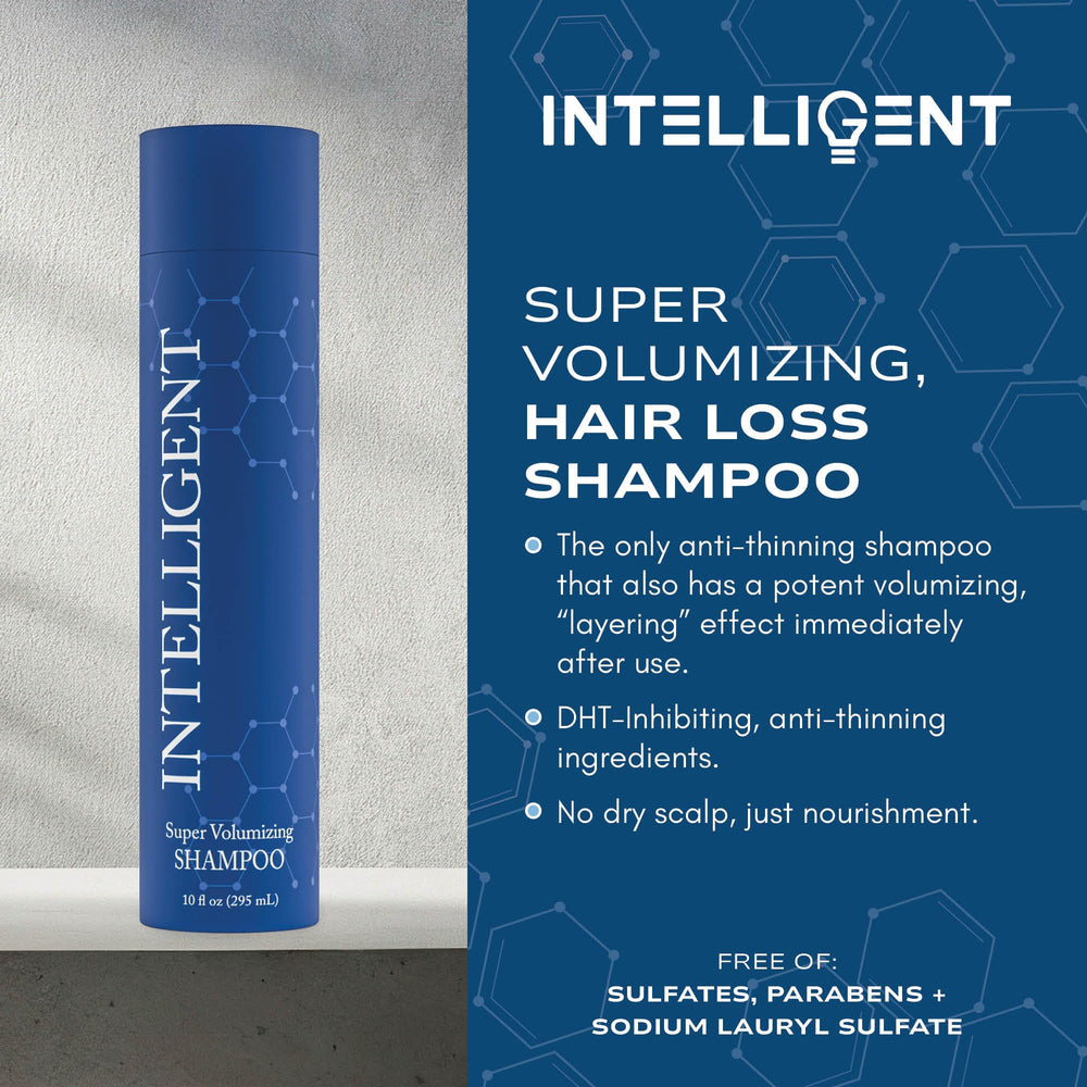 Intelligent Shop lather closeup highlights gentle, sulfate-free cleansing for thinning hair