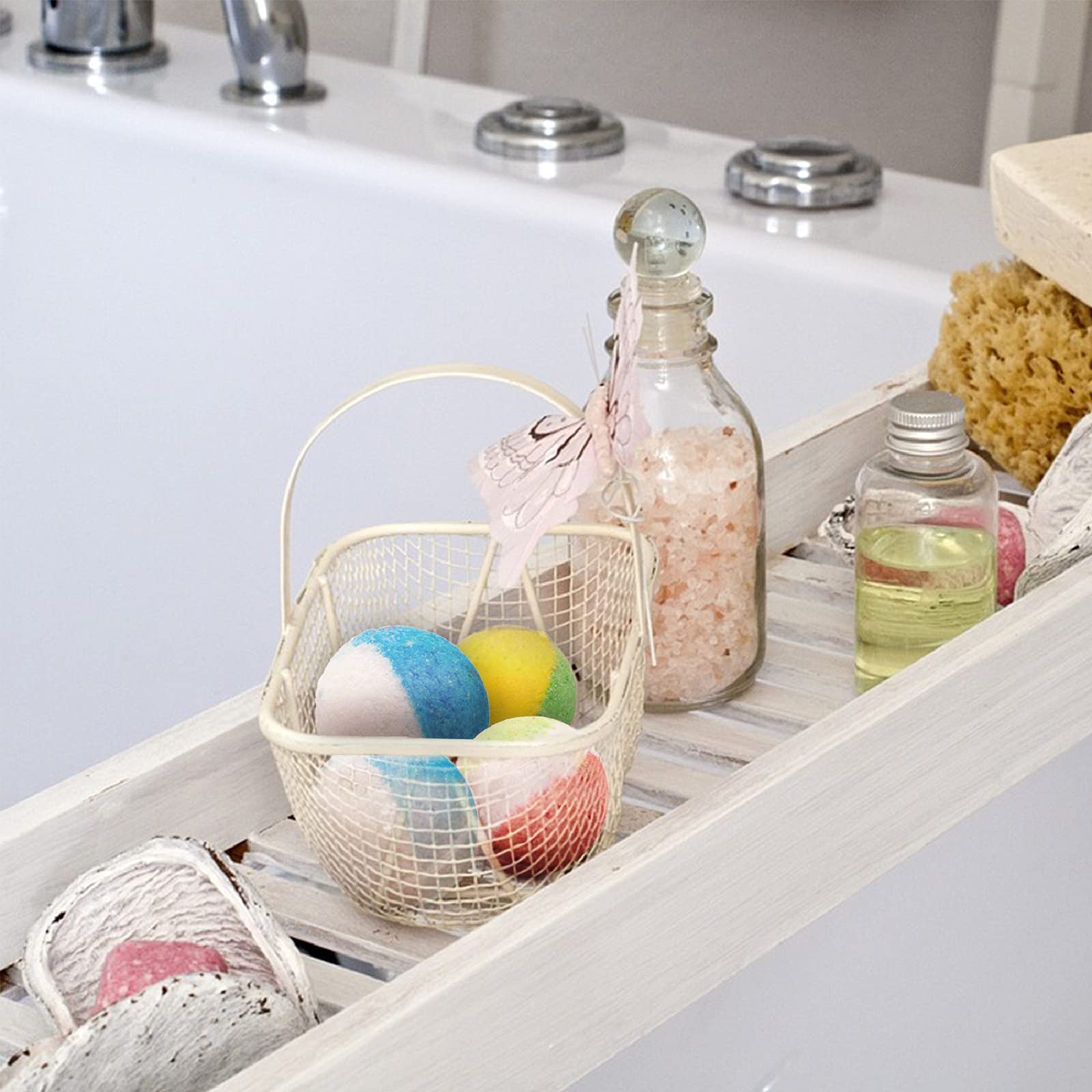 INTEYE bath bombs measure 1.8 inches for a balanced bath experience.
