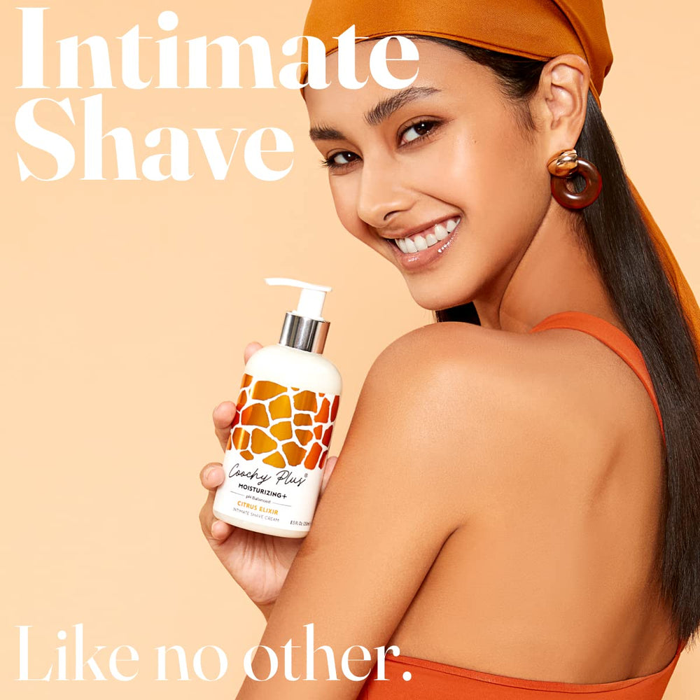 IntiMD Coochy Plus label close-up emphasizes pH-balanced intimate care
