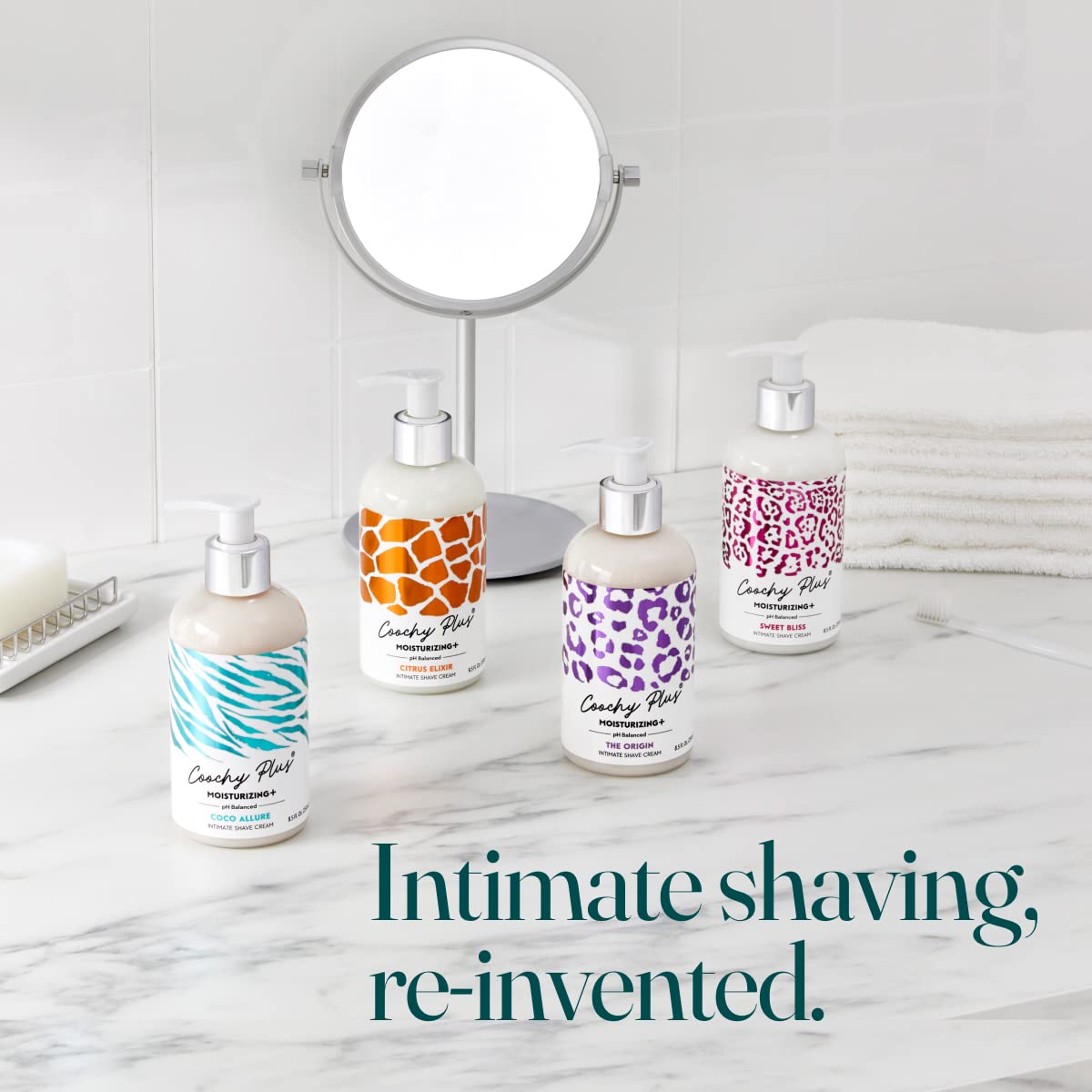 IntiMD Coochy Plus Coco Allure travel-size container for on-the-go grooming