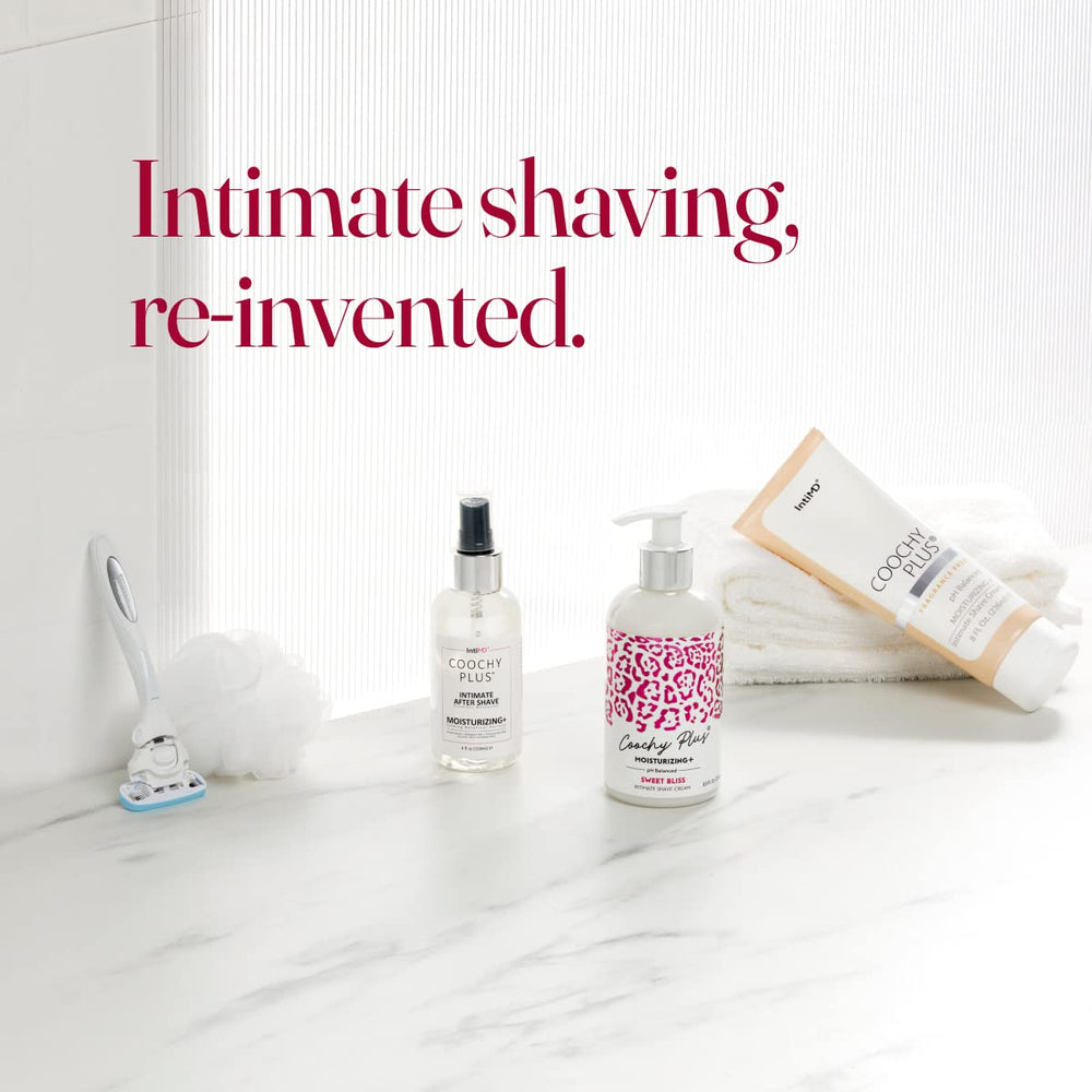 IntiMD Coochy Plus pH-balanced formula supports balanced intimate skin and a fresh feel.