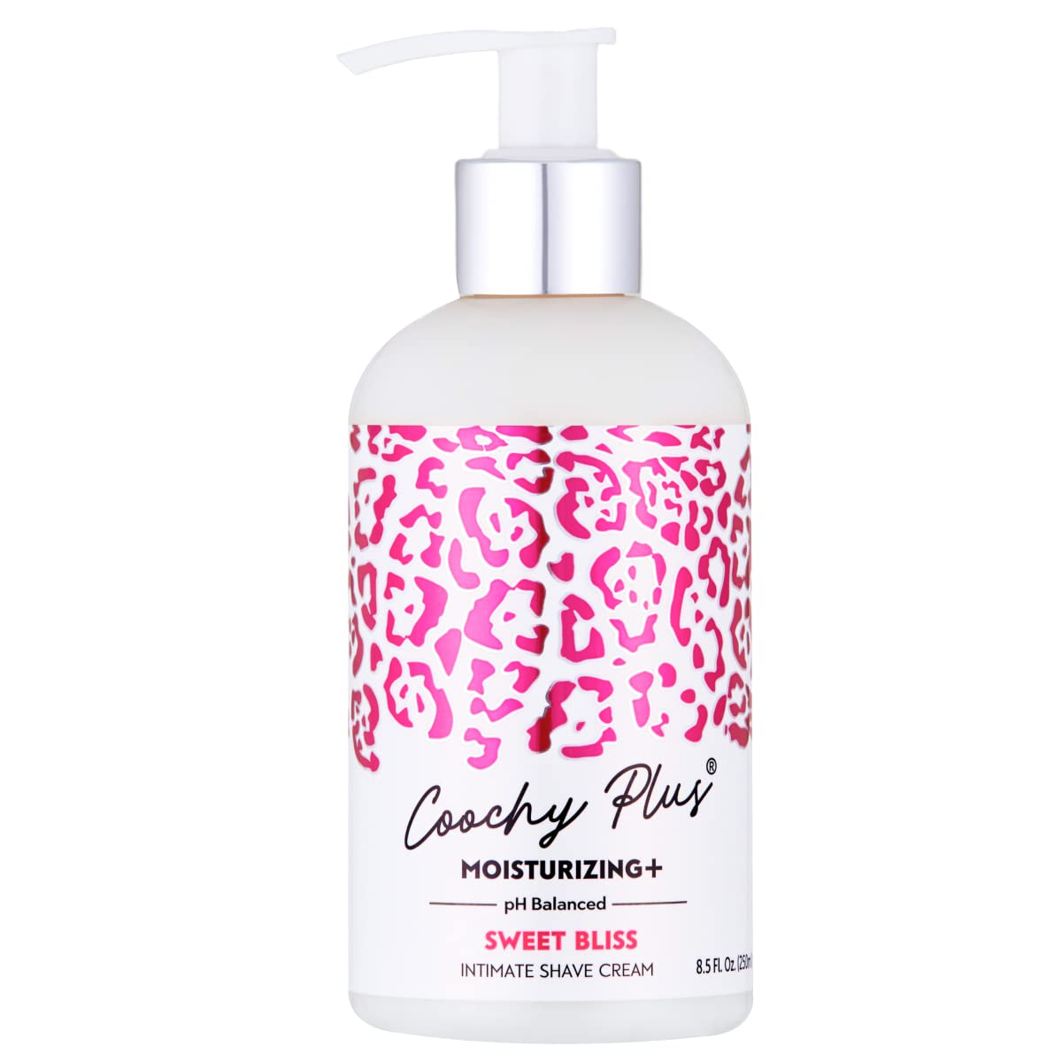 IntiMD Coochy Plus Sweet Bliss bottle for rash-free bikini-line prep.