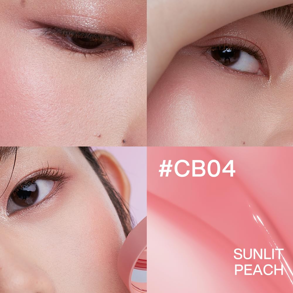 INTO YOU Cream Blush Air Cushion mesh layer closeup highlights breathable color delivery.