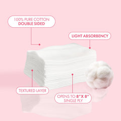 Intrinsics Large Silken Wipes texture close-up shows ultra-soft fibers