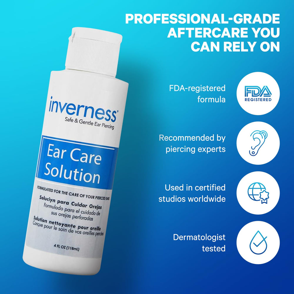 Inverness After Piercing Ear Care product-use setting for daily cleansing routine