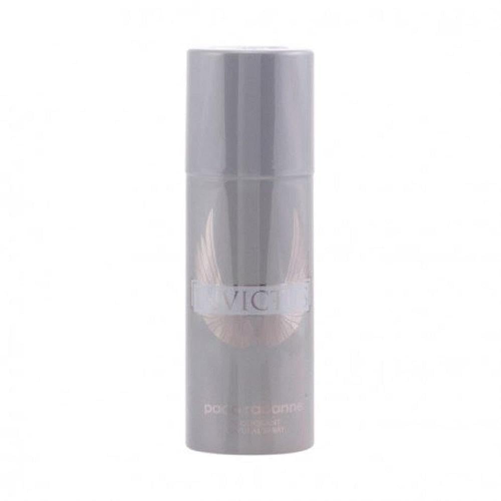 Invictus Paco Rabanne deodorant spray application on skin for a fresh start.