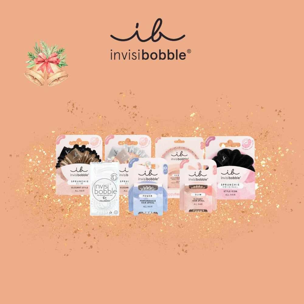 Invisibobble festive packaging presents gift-ready hair care moments for loved ones.