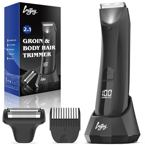 INVJOY Manscape Body Trimmer with ceramic blade for precise body grooming.