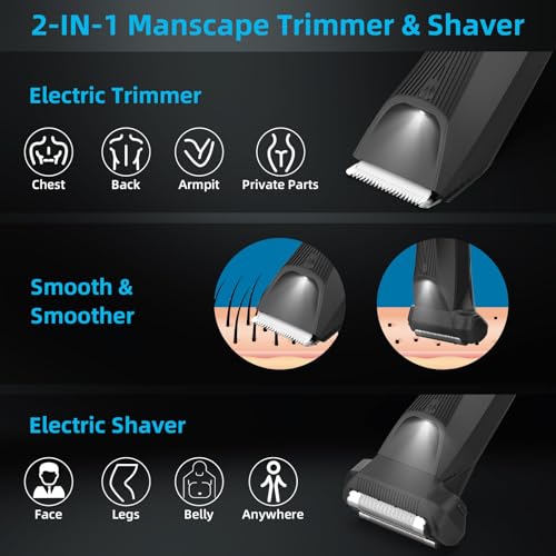 INVJOY Manscape floating-foil-head delivers irritation-free shaving.