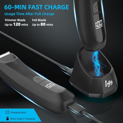 INVJOY Manscape USB-C charging dock powers up quickly.