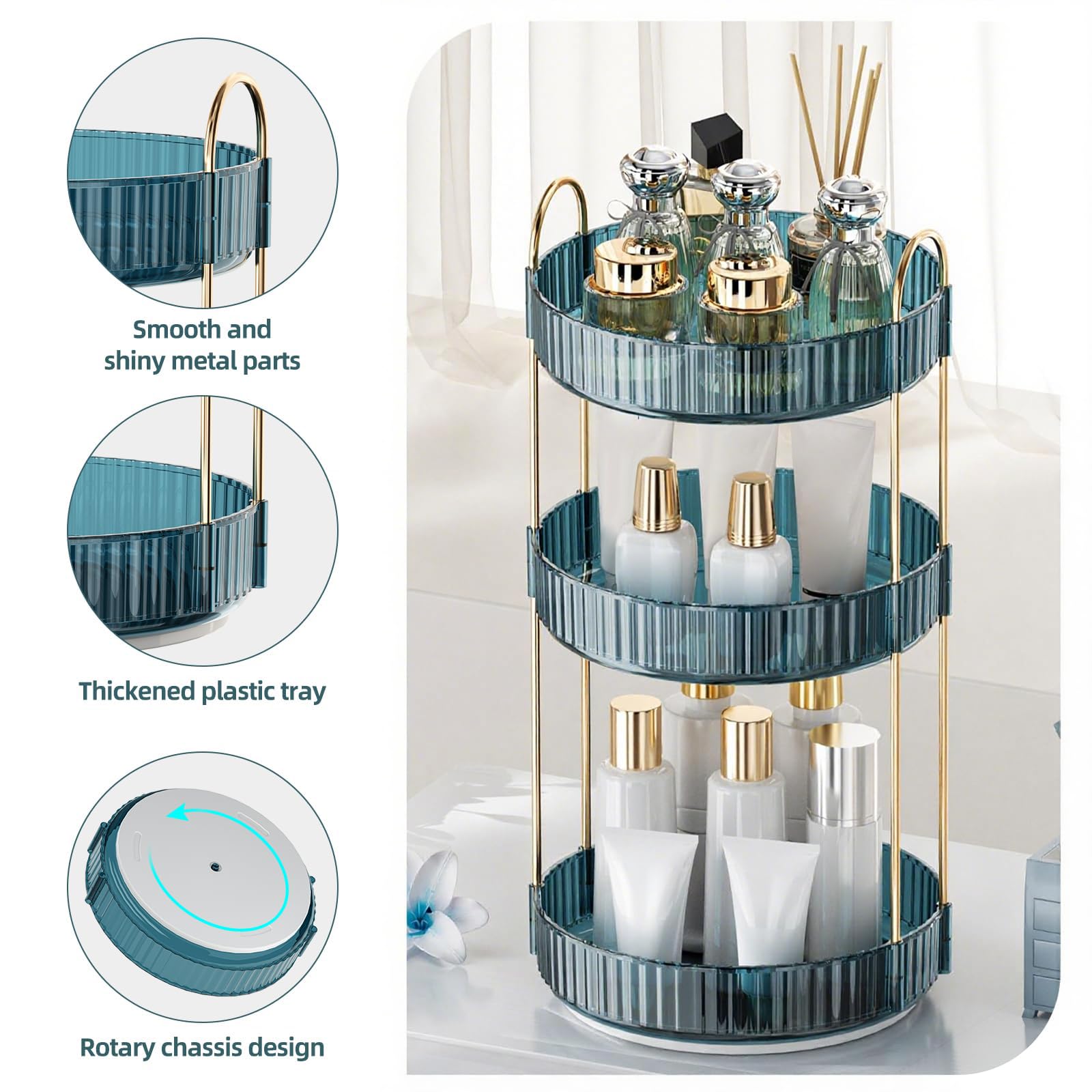 INVSSENE blue transparent tray close-up with premium finish.