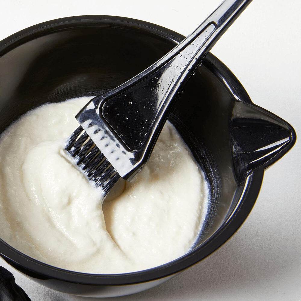 Ion Bright White Creme Lightener off-scalp application in a professional setup