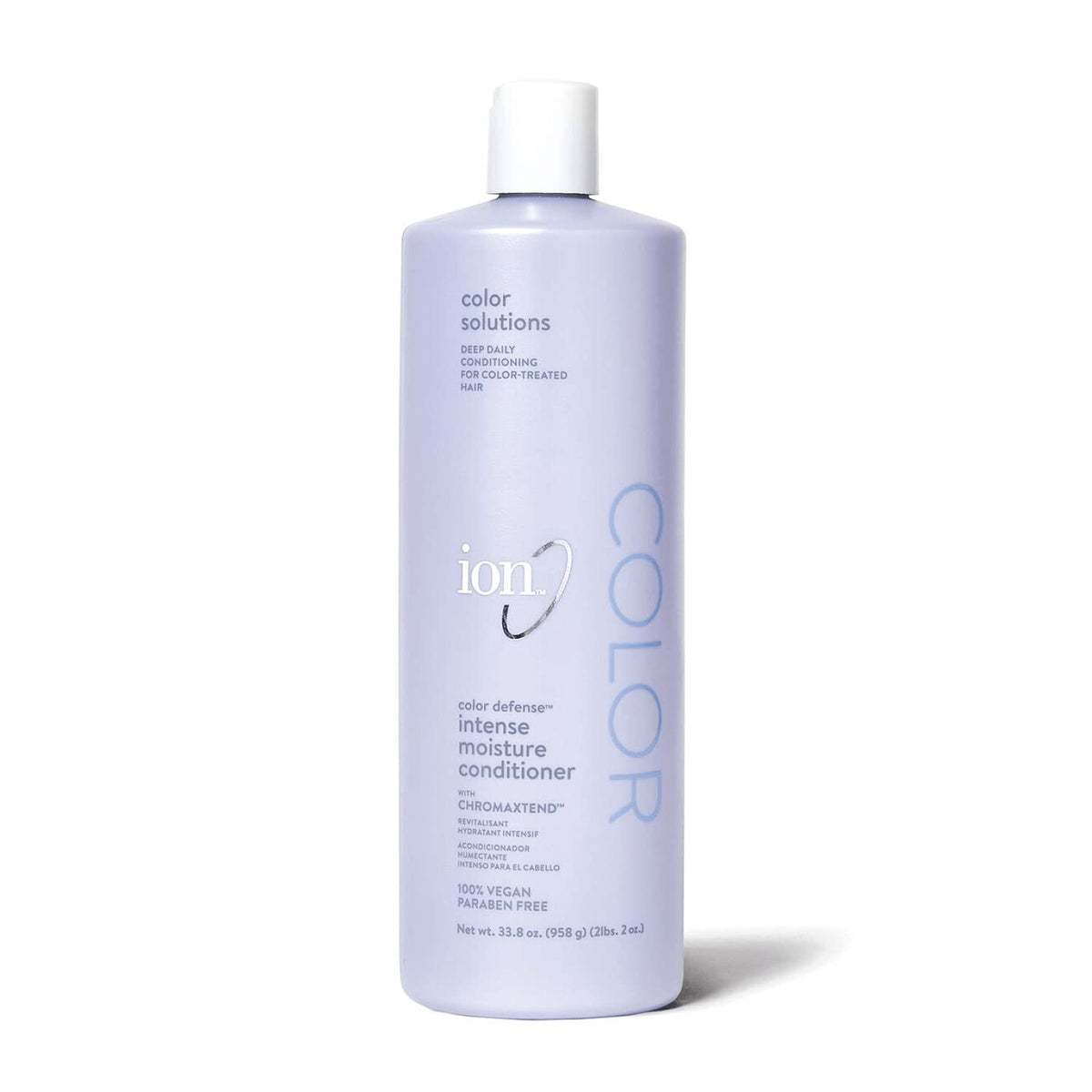ion Color Defense Intense Moisture Conditioner bottle offers color-safe hydration for treated hair