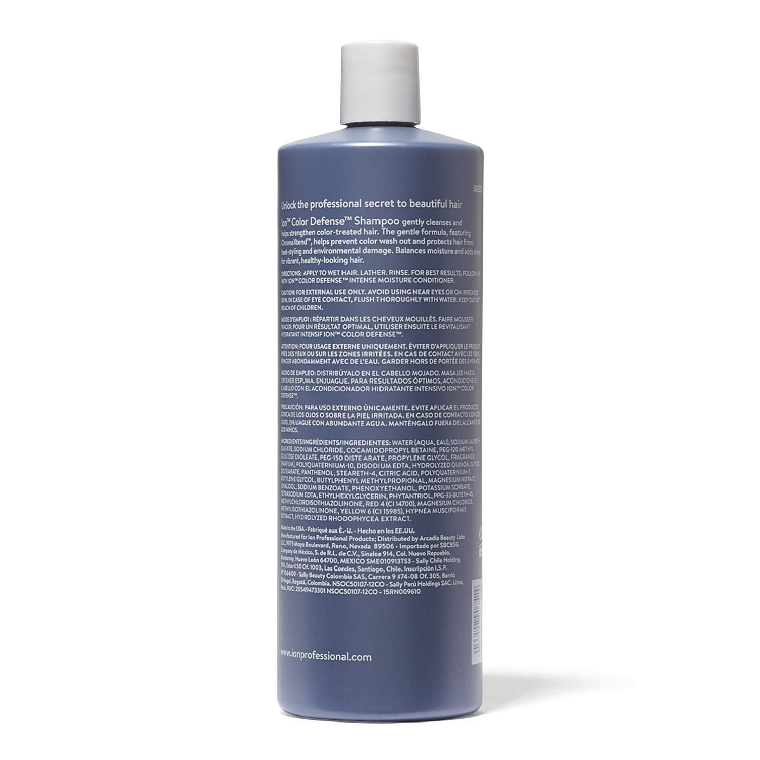 ion Color Defense Shampoo foamy lather, ideal for daily color care