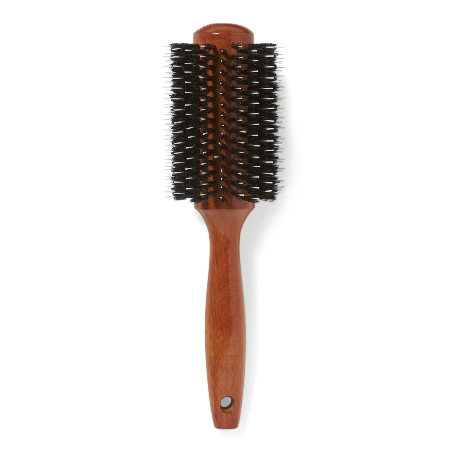 Ion Golden Wood Boar Bristles closeup highlights smoothing action and frizz control.