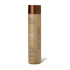 Ion Keratin Smoothing Conditioner bottle closeup for frizz control.