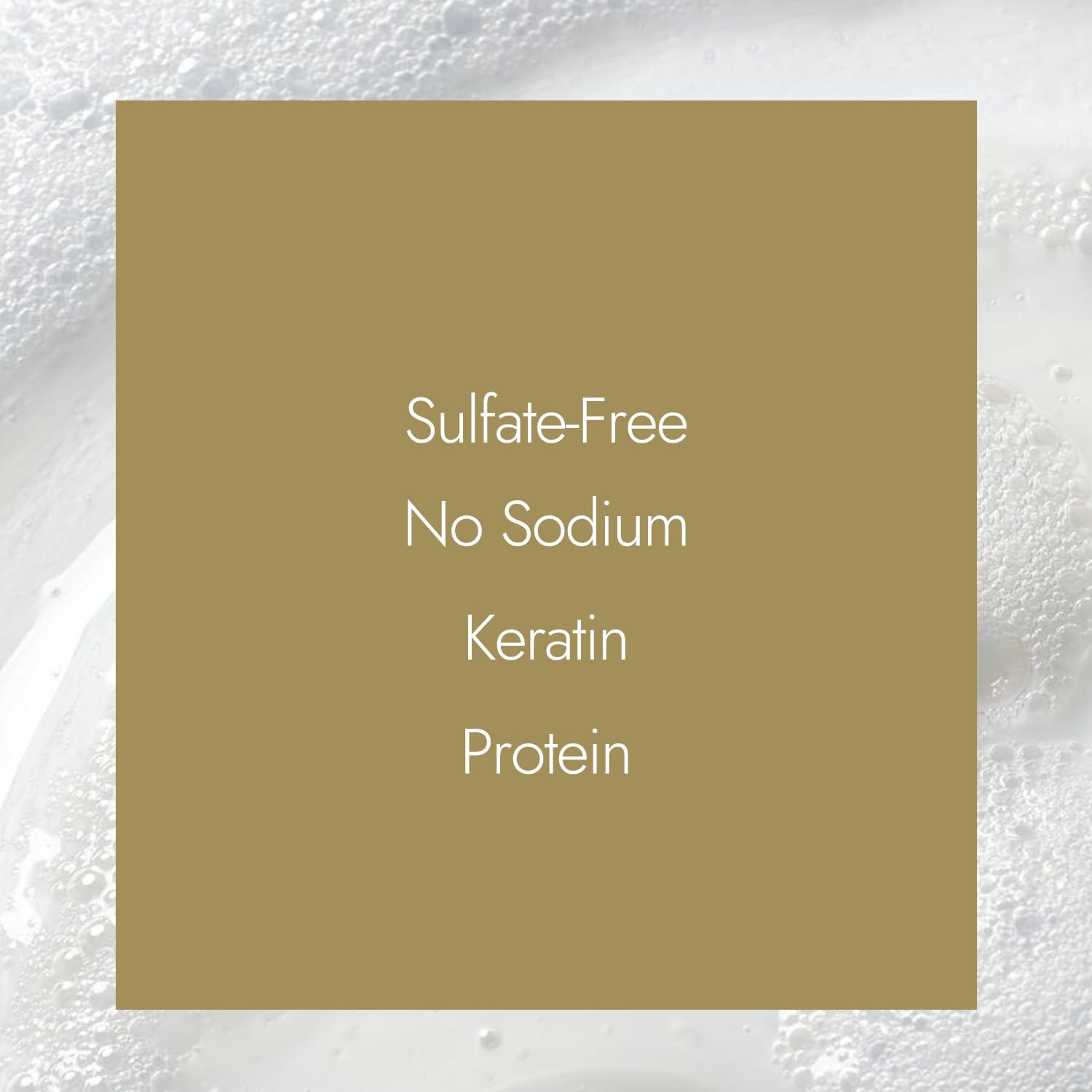 Ion Keratin Smoothing Shampoo shown on hair for smoother, more manageable strands.