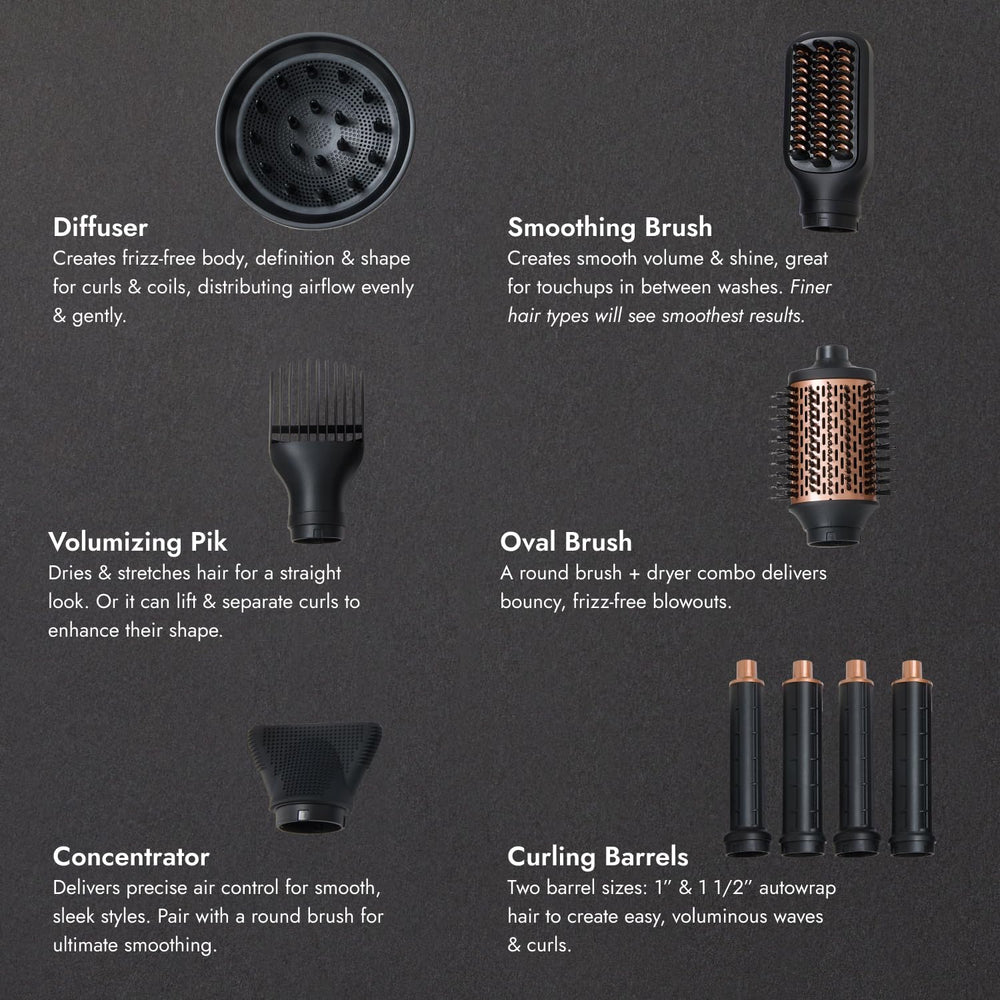 ion Luxe 8In1 Airstyler Pro diffuser creates soft, voluminous waves