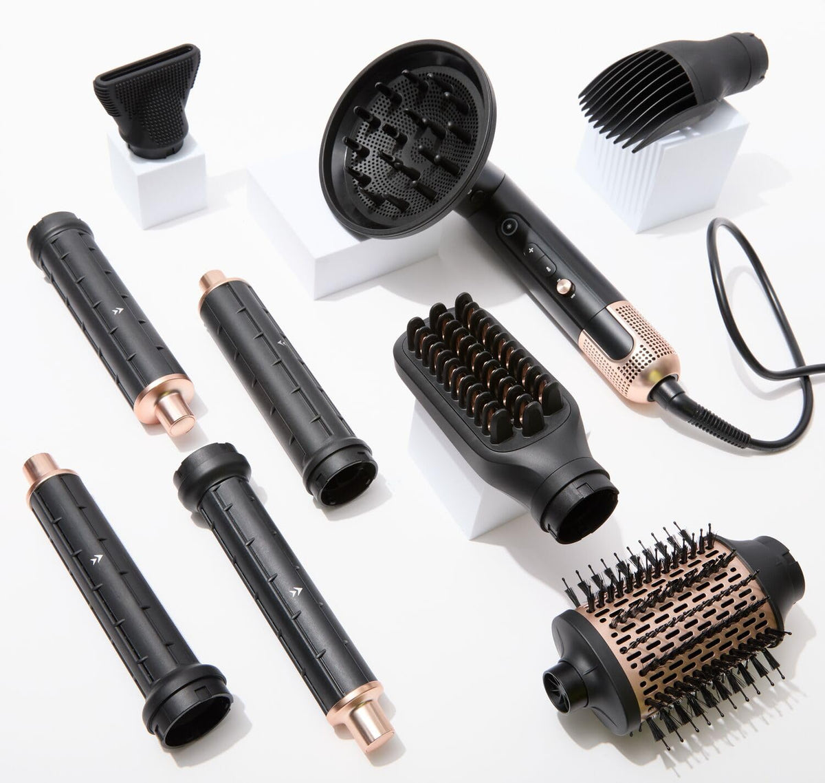 ion Luxe 8In1 Airstyler Pro with drying concentrator for precise styling